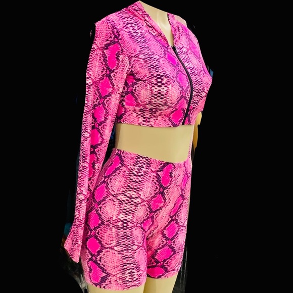 Other | Snake Print 2 Piece Set With Hoodie | Poshmark